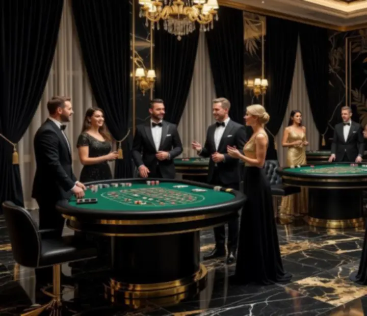 Luksusowa scenografia kasynowa na evencie NAXSOL ENTERPRISES LTD